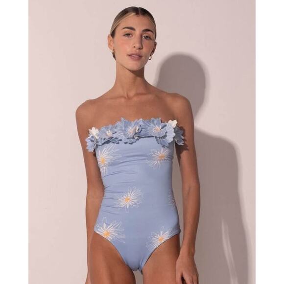 Ancora Women’s Small A Daisy in the Sun One Piece Swimsuit Removable Straps - Picture 1 of 9